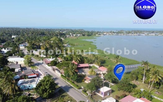 Terreno en venta a orilla de Laguna en Chiltepec, Paraíso