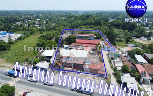 Terreno en venta en carretera Cárdenas-Comalcalco, Tabasco